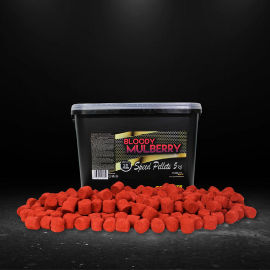 GOLD SPEED PELLETS 20 MM BLOODY MULBERRY  - BUCKET 5 KG