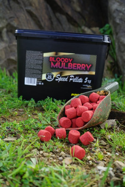 GOLD SPEED PELLETS 20 MM BLOODY MULBERRY  - BUCKET 5 KG