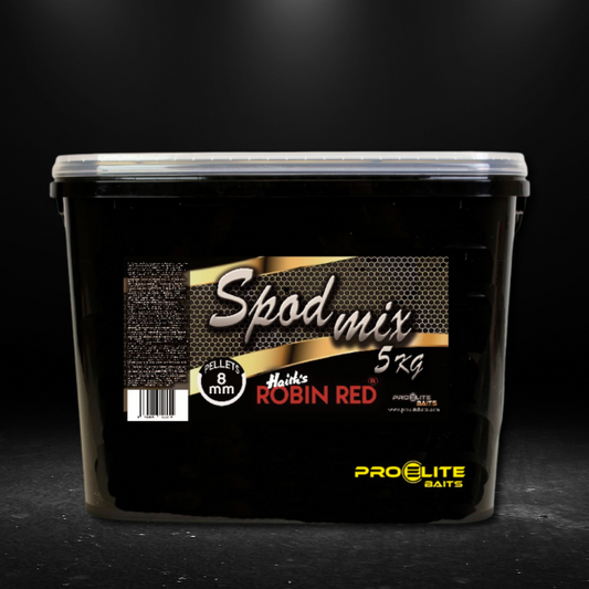 GOLD SPOD MIX PELLETS 8 MM ROBIN RED  - BUCKET 5 KG