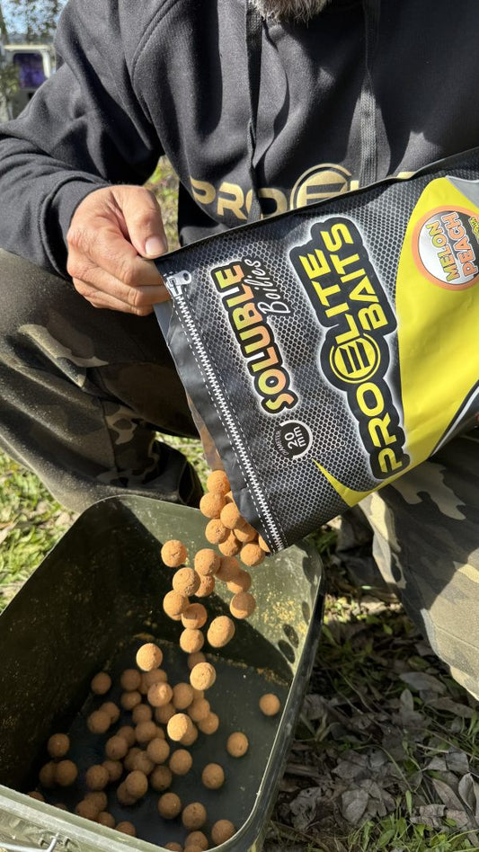 SOLUBLE BOILIES 20 MM MELON & PEACH - 3,5 KG