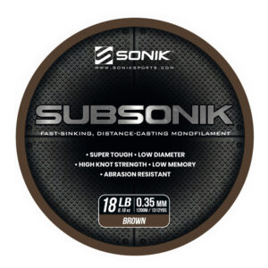 SUBSONIK BROWN 18LB 1200M 0.35mm BROWN