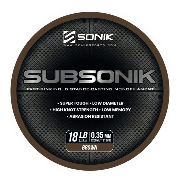 SUBSONIK BROWN 18LB 1200M 0.35mm BROWN