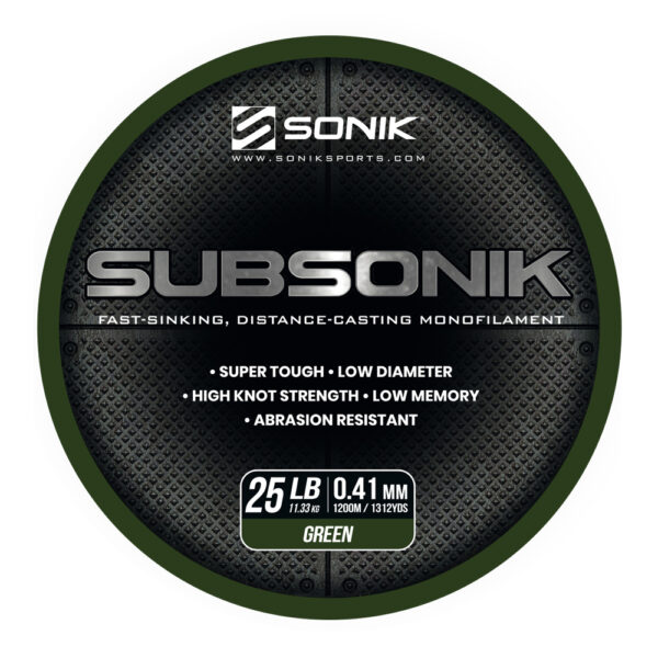 SUBSONIK GREEN 25LB 1200M (0.41mm) GREEN