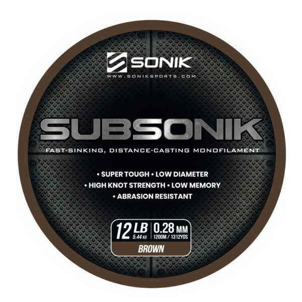 SUBSONIK BROWN 12LB 1200M 0.28mm BROWN