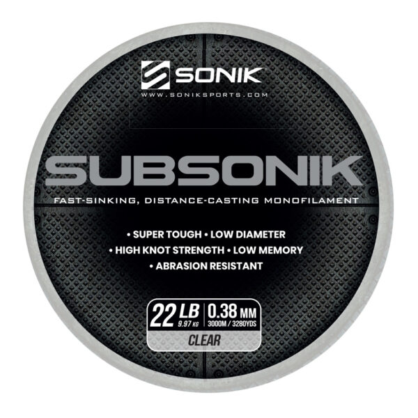 SUBSONIK CLEAR 22LB 3000M 0.38mm CLEAR