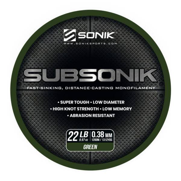 SUBSONIK GREEN 22LB 1200M (0.38mm) GREEN