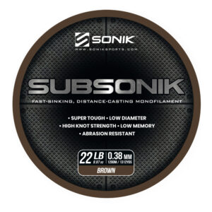 SUBSONIK BROWN 22LB 1200M 0.38mm BROWN