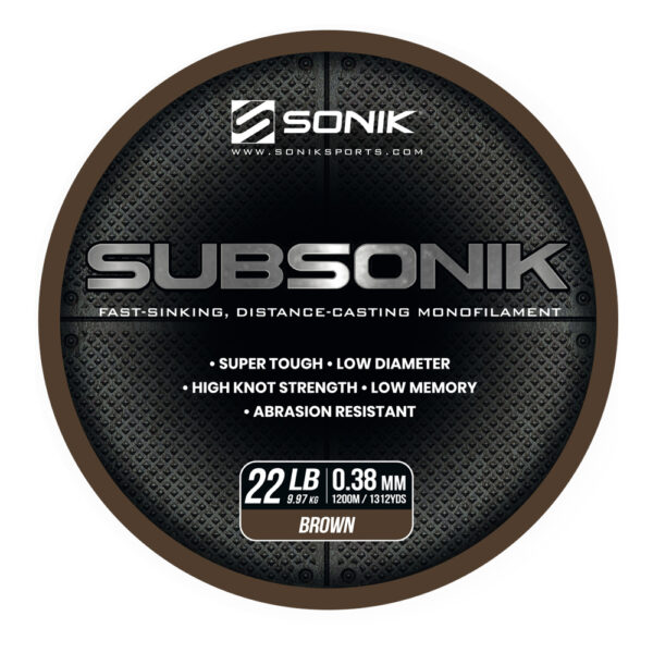 SUBSONIK BROWN 22LB 1200M 0.38mm BROWN