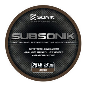 SUBSONIK BROWN 25LB 1200M 0.41mm BROWN