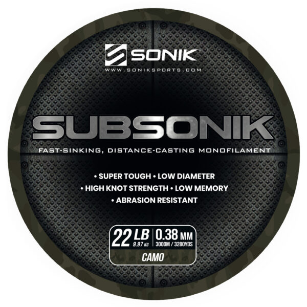 SUBSONIK CAMO 22LB 3000M 0.38mm CAMO
