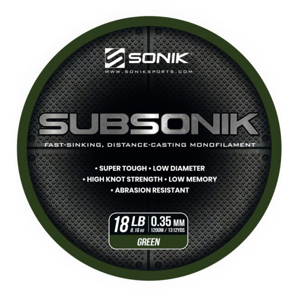 SUBSONIK GREEN 18LB 1200M (0.35mm) GREEN