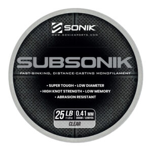 SUBSONIK CLEAR 25LB 3000M 0.41mm CLEAR
