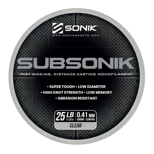 SUBSONIK CLEAR 25LB 3000M 0.41mm CLEAR