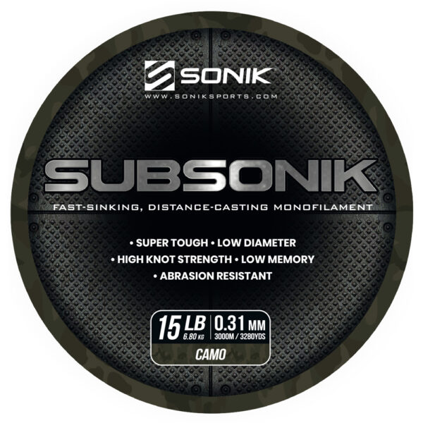 SUBSONIK CAMO 15LB 3000M 0.31mm CAMO