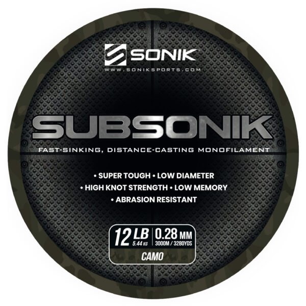 SUBSONIK CAMO 12LB 3000M 0.28mm CAMO