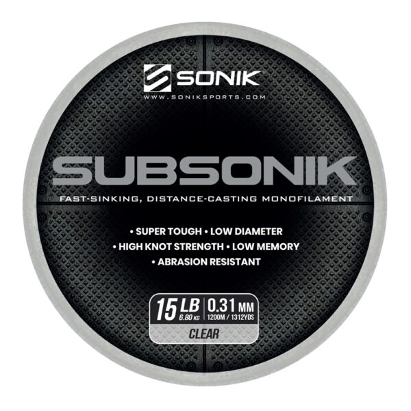 SUBSONIK CLEAR 15LB 1200M 0.31mm CLEAR