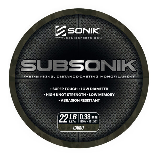 SUBSONIK CAMO 22LB 1200M 0.38mm CAMO