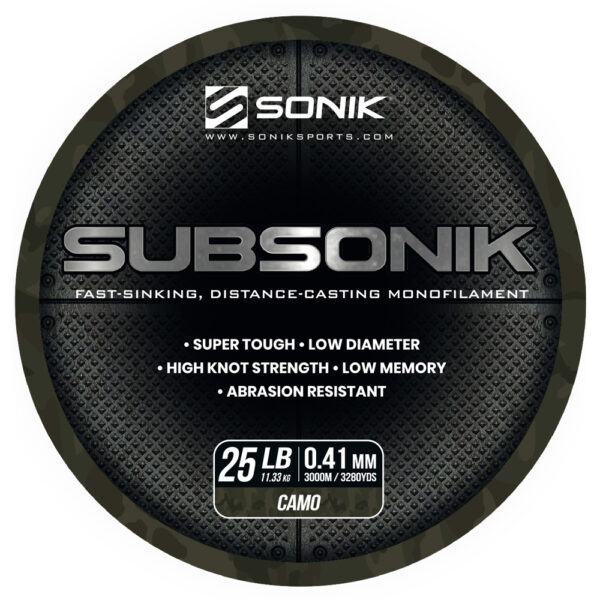 SUBSONIK CAMO 25LB 3000M 0.41mm CAMO