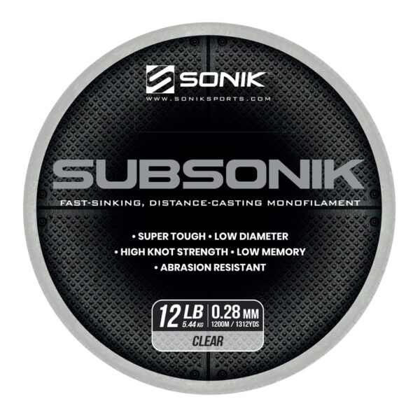 SUBSONIK CLEAR 12LB 1200M 0.28mm CLEAR