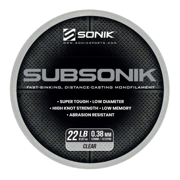 SUBSONIK CLEAR 22LB 1200M 0.38mm CLEAR