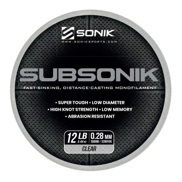 SUBSONIK CLEAR 12LB 3000M 0.28mm CLEAR