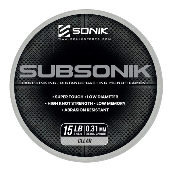 SUBSONIK CLEAR 15LB 3000M 0.31mm CLEAR