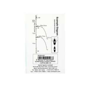 2 HOOK FLAPPER (1UP1D)SIZE 1/0