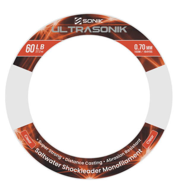 ULTRASONIK SHOCKORA60LB 150m 0.70mm SHOCK CLEAR