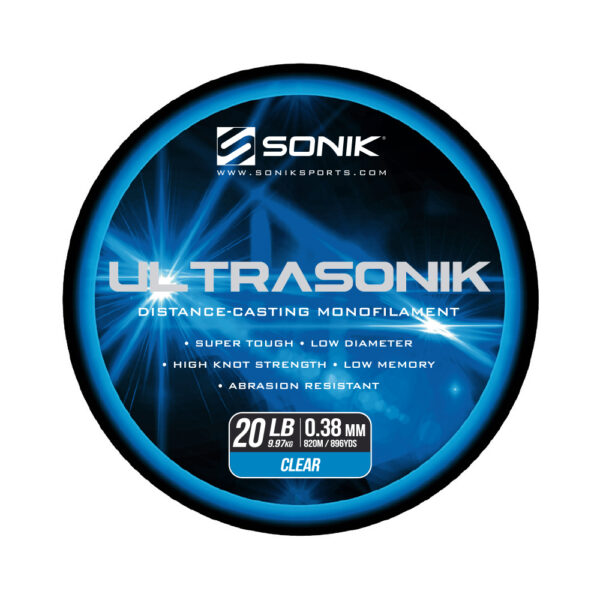 ULTRASONIK MONOCLR 20LB820m 0.38mm MONO CLEAR