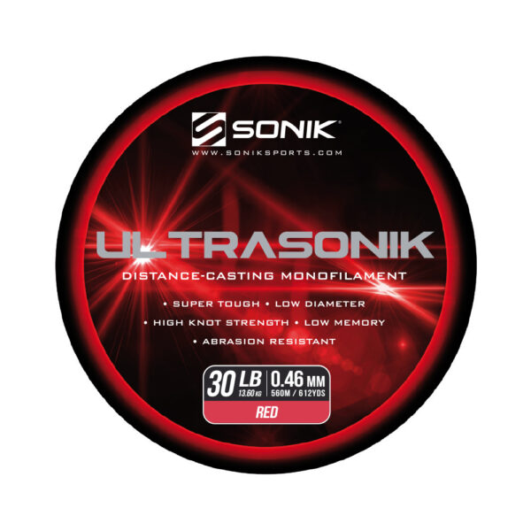 ULTRASONIK MONORED 30LB560m 0.46mm MONO RED