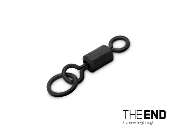 Karpfenwirbel mit Delphin THE END Ring Swivel / 10 St.#4 / 28 kg – Bild 2
