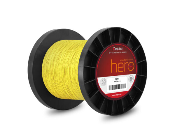 Delphin HERO 4 / Fluo gelb0,12mm 8,2kg 1000m – Bild 2