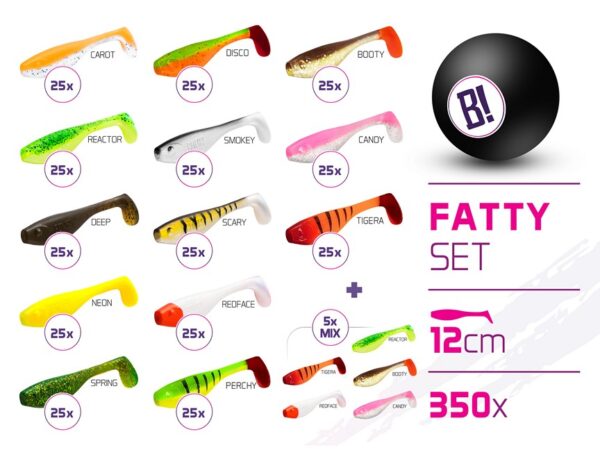 Künstlicher Köder Set BOMB Fatty 12cm / 350 St.12cm – Bild 2