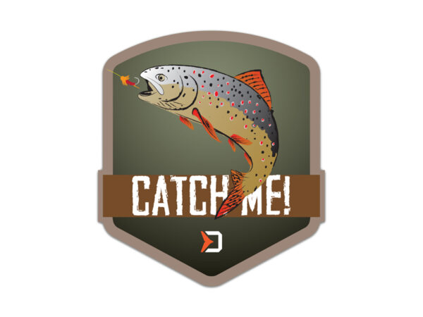 Aufkleber Delphin CatchME! FORELLE9x8cm – Bild 2
