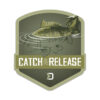 Aufkleber Delphin CATCH and RELEASE9x8cm – Bild 2