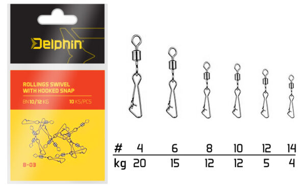 Rollings swivel with Hooked snapBN/14 – Bild 2