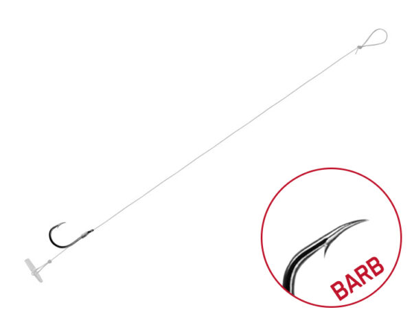 Vorfach Delphin FLR Quickstop / 6St.8cm / 0,30mm / BARB #4