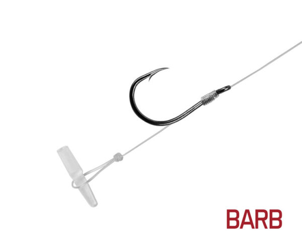 Vorfach Delphin FLR Quickstop / 6St.8cm / 0,30mm / BARB #4 – Bild 2