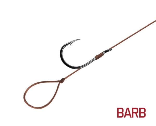 Vorfach Delphin Proxi Loop / 6St.8cm / 0,10mm / BARB #8 – Bild 2