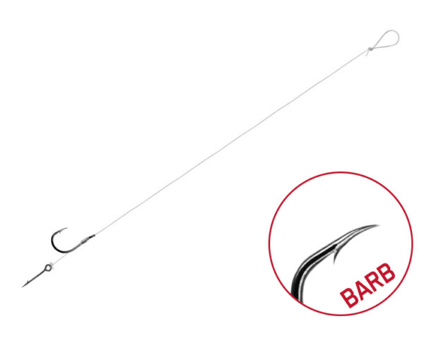 Vorfach Delphin FLR Sting / 6St.8cm / 0,22mm / BARB #8 / Sting 7mm
