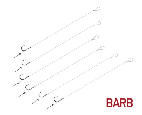 Vorfach Delphin FLR Sting / 6St.8cm / 0,22mm / BARB #8 / Sting 7mm – Bild 3