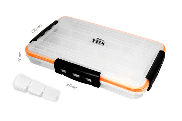 Kunstköderbox Delphin TBX One 360-4P Clip WP360x230x50mm