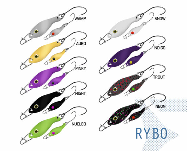 Spoon Delphin RYBO0.5g PINKY Hook #8