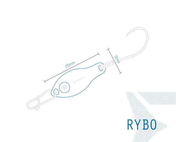 Spoon Delphin RYBO0.5g PINKY Hook #8 – Bild 12