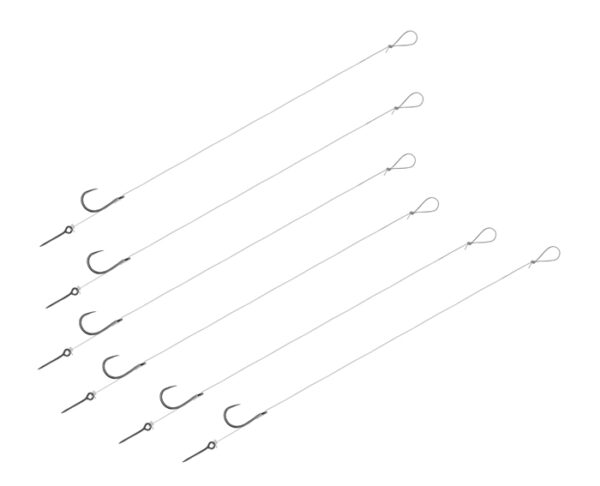 Vorfach Delphin FLR Sting / 6St.8cm / 0,22mm / B-LESS #10 / Sting 5mm – Bild 3