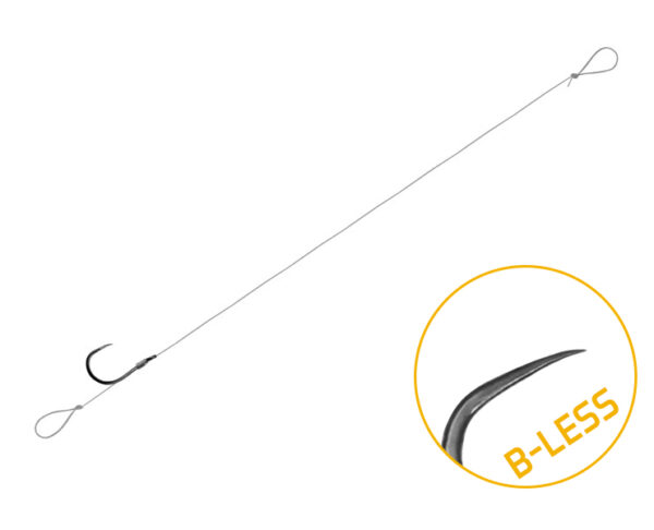 Vorfach Delphin FLR Loop / 6St.8cm / 0,22mm / B-LESS #8