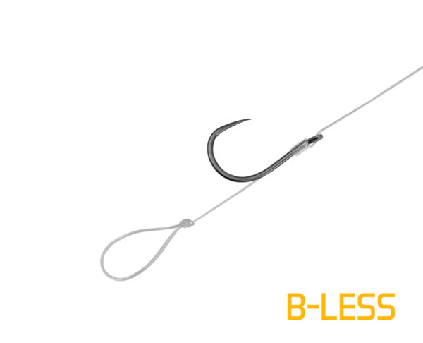 Vorfach Delphin FLR Loop / 6St.8cm / 0,22mm / B-LESS #8 – Bild 2