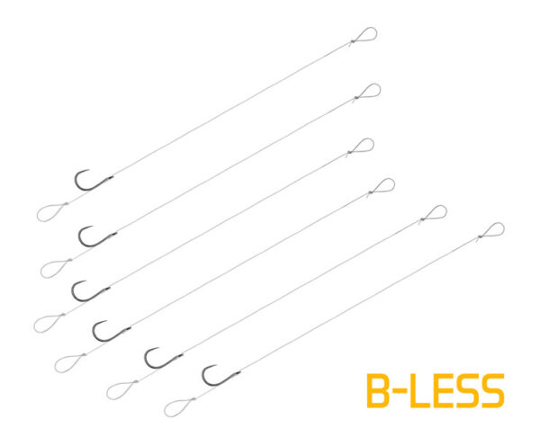 Vorfach Delphin FLR Loop / 6St.8cm / 0,22mm / B-LESS #8 – Bild 3