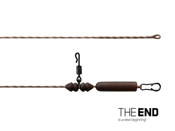 Montage Delphin THE END Leadcore HELI / 3St.80cm – Bild 2