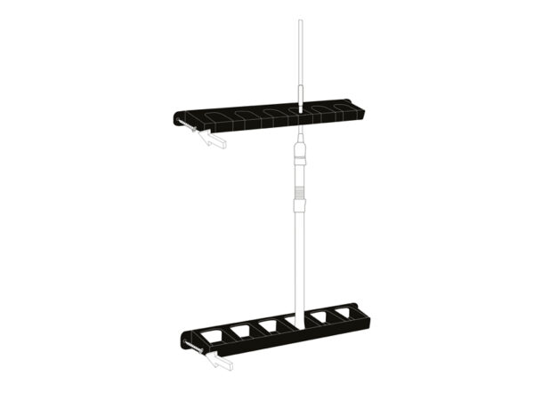 Rutenhalter Delphin Wall HOLD35x6.5x3cm – Bild 4